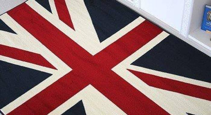 Ковер Британский Флаг Union Jack темно-синий 